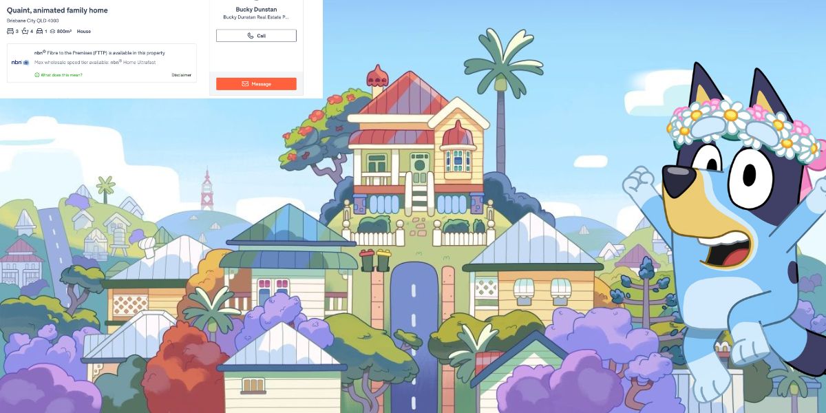 Bluey's Famous Aussie House Listed For Sale on Domain 7AD